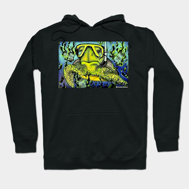 Just Keep Swimming Hoodie by Mastercreation